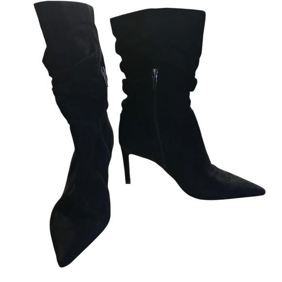 Vince Camuto Women's Qinta Black Suede Size 9M Slouch Booties - Picture 1 of 6